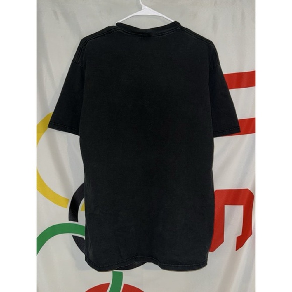 Vintage Jerzees T Shirt Large Black Taking Care Of Business 90s - Picture 4 of 6